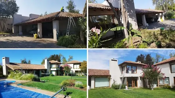 Mantención de techo de tejas en Lo Barnechea en vivienda de alto estándar