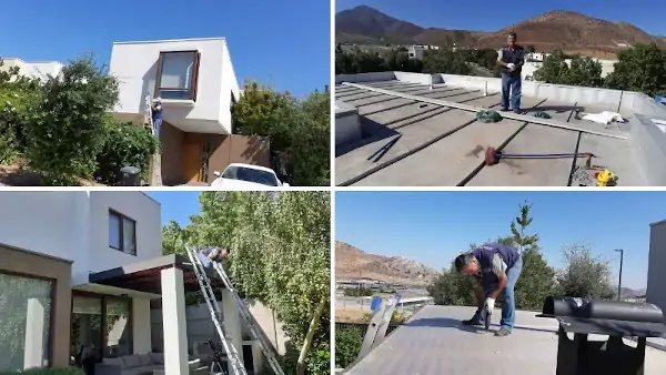 Mantención de techo de zinc en Chicureo en vivienda residencial