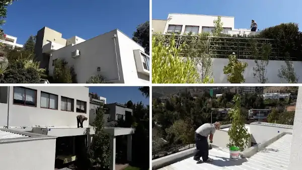 Reparación de techo de zinc emballetado en Las Condes en vivienda residencial