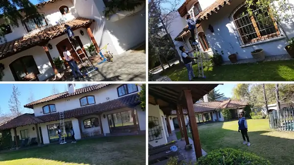 Mantención de techo de teja chilena en Lo Barnechea en vivienda de alto estándar